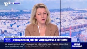 Réforme des retraites: "C'est un texte que je suis bien contente de ne pas devoir voter maintenant", affirme Barbara Pompili, députée Renaissance
