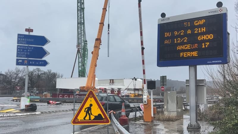 Un nouveau pont au niveau de l'échangeur 17 de l'A51 installé ce week-end 