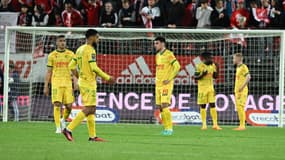 Les Nantais après leur défaite contre Brest en Ligue 1, le 3 mai 2023.