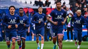 Les joueurs du PSG le 13 mars 2022
