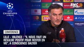 Lille - Valence : "Il nous faut un résultat positif pour rester en vie", a conscience Galtier