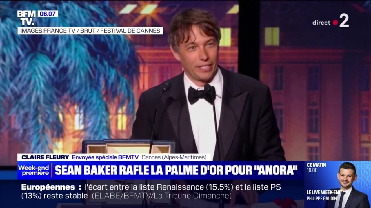 Cannes 2024 la Palme d'or a été décernée au film "Anora" du