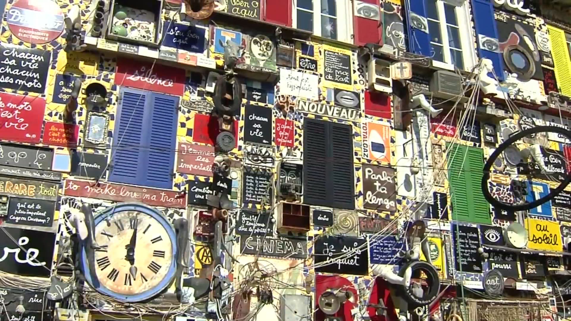La maison de l'artiste Ben à Nice, en 2016.