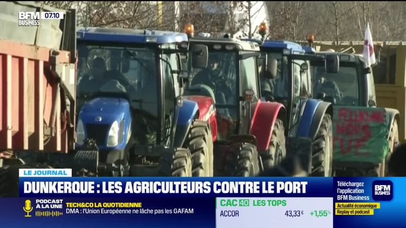 Dunkerque : les agriculteurs contre le port