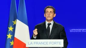 Le candidat Sarkozy en campagne, avril 2012.