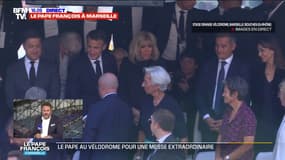 Le pape à Marseille: Emmanuel Macron est arrivé au stade Vélodrome pour assister à la messe du pape François
