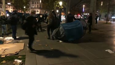 Les 500 tentes installées sur la place de la République ont été évacuées.