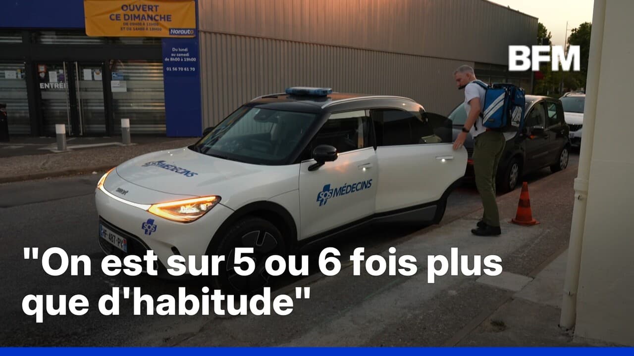 Canicule: "En 20 ans à SOS Médecins, je n'ai jamais vécu ça", témoigne le Dr. Samuel Thomas