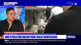 La cheffe Julia Sedefdjian revient sur ses étoiles au guide Michelin 