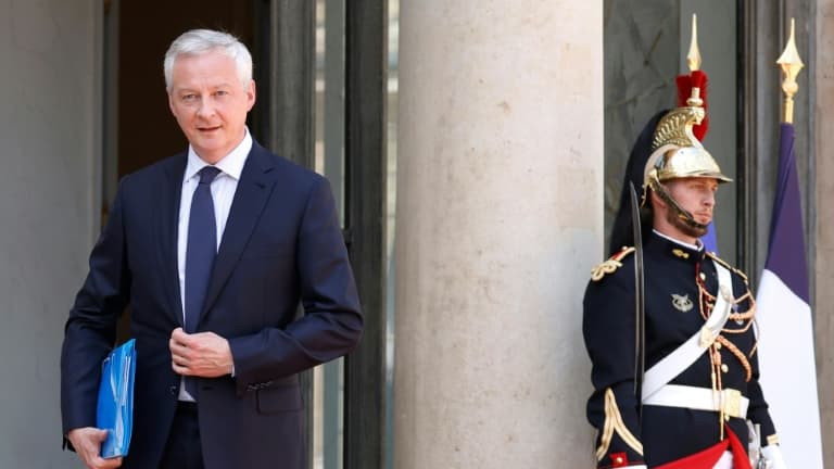Le ministre de l'Economie et des Finances Bruno Le Maire à l'Elysée le 18 juillet 2022