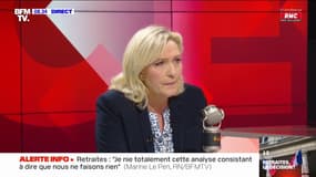 Marine Le Pen: "Élisabeth Borne invite les présidents des groupes pour leur dire qu'il va y avoir un ralentissement du travail parlementaire"