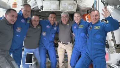 Les quatre astronautes qui succèdent à l'équipe de Thomas Pesquet sont arrivés dans l'ISS