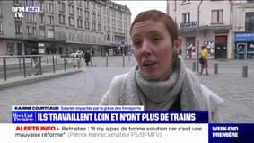 "C'est fatiguant, effrayant, stressant": à cause de la grève, le mal de tête de Karine, qui vit à Rouen et travaille à Paris
