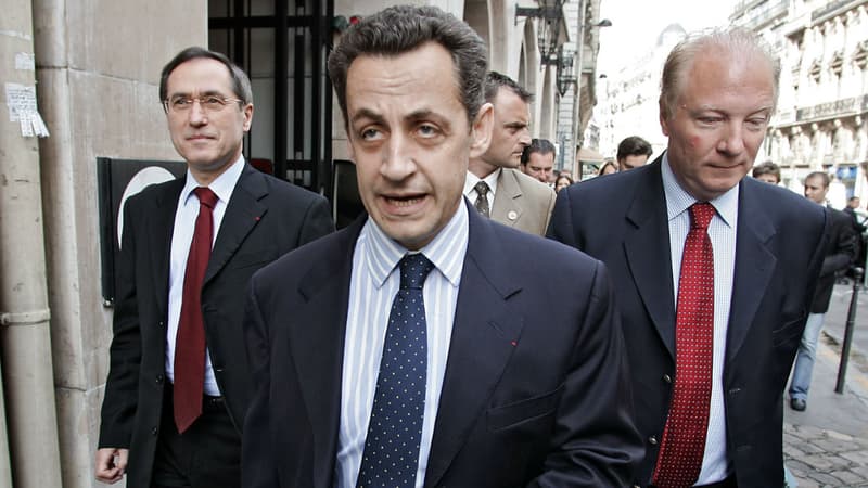 Claude Guéant, Nicolas Sarkozy et Brice Hortefeux