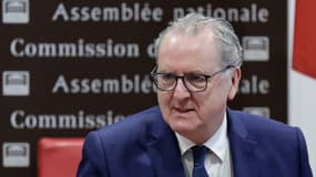 Le nouveau président du Conseil constitutionnel, Richard Ferrand, le 19 février 2025 lors de son audition à l'Assemblée nationale
