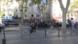 Les lieux de l'attaque au couteau à Marseille, le 2 septembre 2025