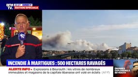 Incendie à Martigues: "Entre 650 et 700 hectares" détruits, selon le commandant des opérations de secours