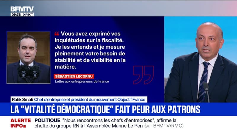 Budget: Sébastien Lecornu "n'est pas ancré dans la vraie vie", pour Rafik Smati, chef d'entreprise et président du mouvement Objectif France
