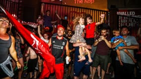 Les célébrations du titre de Liverpool à Anfield, le 25 juin 2020.