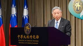 Le ministre des Affaires étrangères taïwanais, Tien Chung-kwang, le 15 janvier 2024