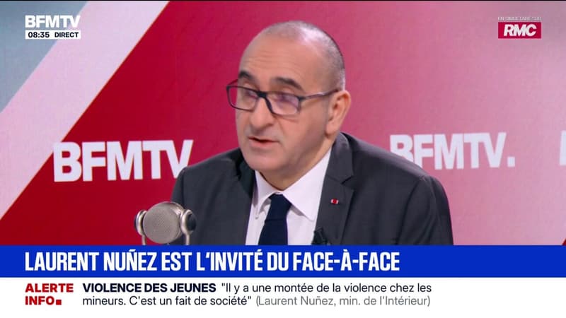 Violences chez les jeunes: "L'excuse de minorité pose question et interpelle", affirme le ministre de l'Intérieur Laurent Nuñez