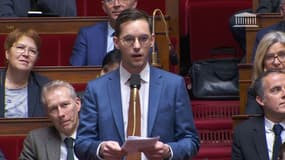 Inaki Echaniz, député socialiste, le 7 février 2023 à l'Assemblée nationale (Paris).