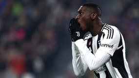 Randal Kolo Muani lors du match de Ligue des champions entre la Juventus et le PSV, le 11/02/2025