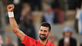 Novak Djokovic le 27 mai 2025 à Roland-Garros