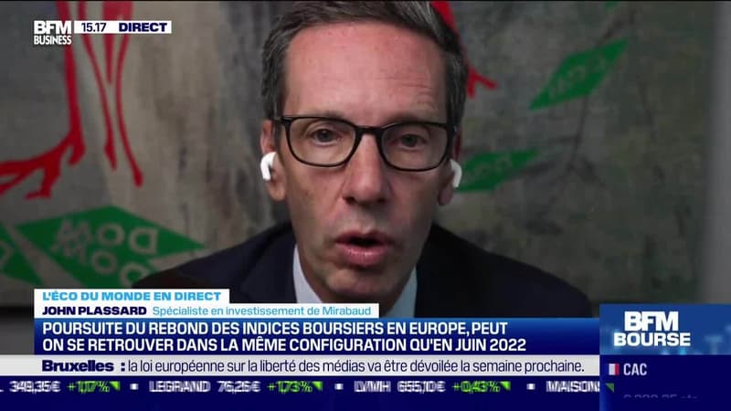 John Plassard (Mirabaud) : Poursuite du rebond des indices boursiers en Europe, peut-on se retrouver dans la même configuration qu'en juin 2022 ? - 12/09