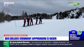 Alpes-de-Haute-Provence: des touristes belges apprennent à skier à Montclar