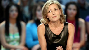 Claire Chazal sur le plateau du Grand Journal en décembre 2009