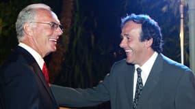 Franz Beckenbauer et Michel Platini en 2005