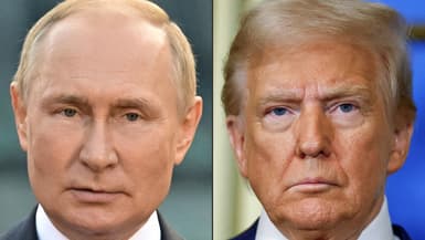 Vladimir Poutine et Donald Trump (montage)