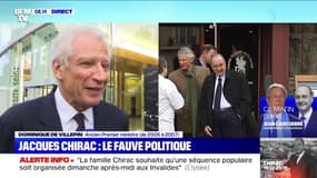 Dominique de Villepin sur la mort de Jacques Chirac: "J'ai pleuré et en même temps, j'ai ressenti une immense reconnaissance"