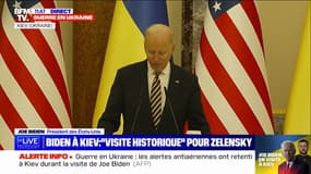 Joe Biden à Kiev: "Le peuple américain sait que l'agression russe nous menace tous" 