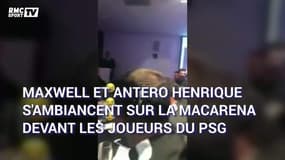 Maxwell et Henrique s'ambiancent sur la macarena, tout va bien au PSG