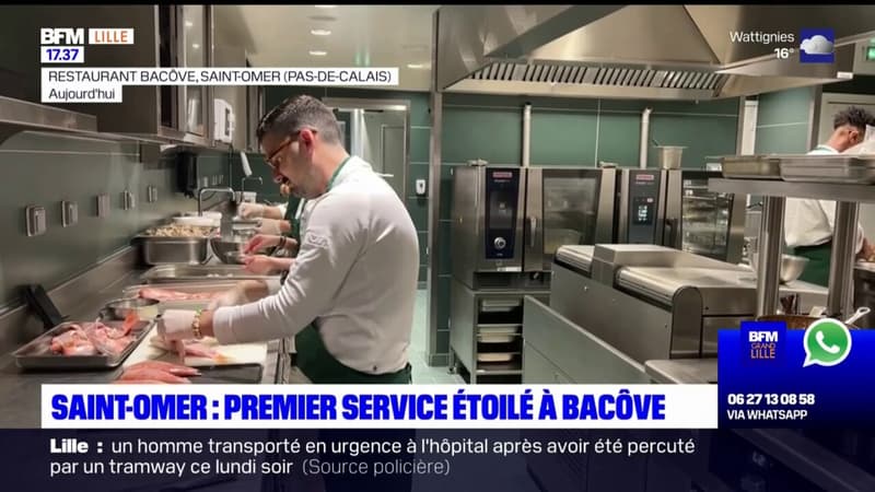 Saint-Omer: le restaurant Bacôve fait son premier service étoilé