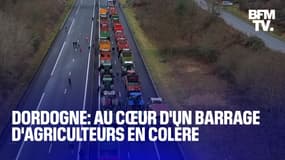  TANGUY DE BFM - Avec les agriculteurs en colère de Dordogne qui bloquent l'A89 