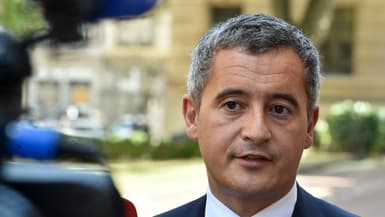 Image d'illustration - Gérald Darmanin en visite à Lyon, le 30 juillet 2022.