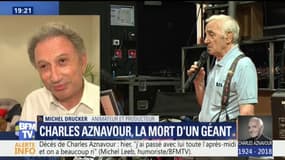 "Personne ne peut imaginer comme il en a bavé", se souvient Michel Drucker après la mort de Charles Aznavour