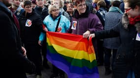 Rassemblement contre l’homophobie à Rouen, le 3 novembre 2018