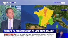 Orages: 14 départements en vigilance orange