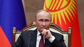 Le président russe Vladimir Poutine à Bichkek, capitale du Kirghizistan, le 26 novembre 2025.