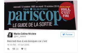 Pariscope sort mercredi son dernier numéro, après 51 ans
