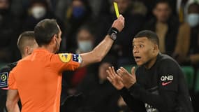 Kylian Mbappé lors de Nantes-PSG le 19 février 2022.
