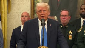 Le président américain Donald Trump ce lundi 19 mai, à Washington D. C.