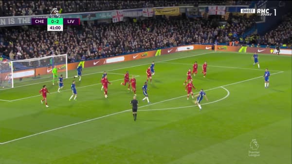 La volée de Kovacic lors de Chelsea-Liverpool
