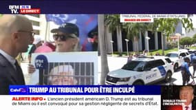 Comparution de Donald Trump: "Qui que ce soit d'autre aurait déjà été emprisonné", juge une manifestante anti-Trump