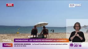 Inondations: un mois après, le Lavandou rebondit 