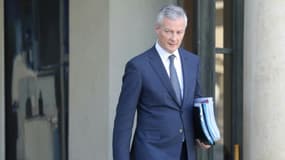 Le ministre de l'Economie Bruno Le Maire quitte le palais de l'Elysée, le 27 février 2019 à Paris